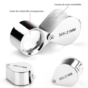 Lupa Joyero De 30x Aumento 21mm Relojero Geologia Agronomia