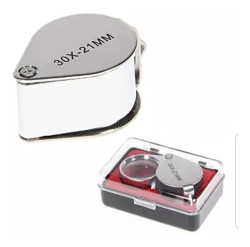 Lupa Joyero De 30x Aumento 21mm Relojero Geologia Agronomia