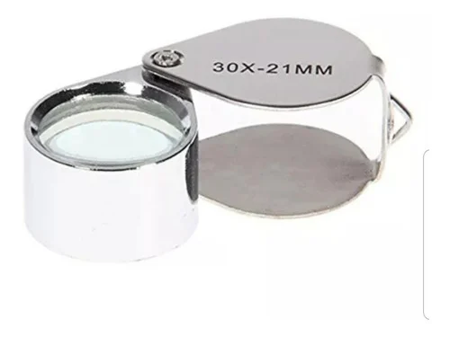 Lupa Joyero De 30x Aumento 21mm Relojero Geologia Agronomia