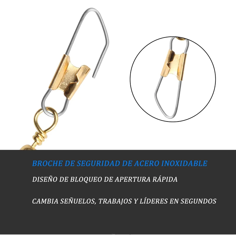 Girador Rotador #7 Con Gancho Pesca Deportiva 66 Lb