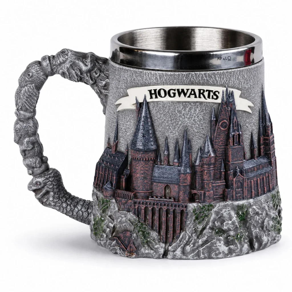 Vaso Taza Skull Mug Harry Potter Casas Hogwarts Coleccionable