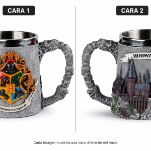 Vaso Taza Skull Mug Harry Potter Casas Hogwarts Coleccionable