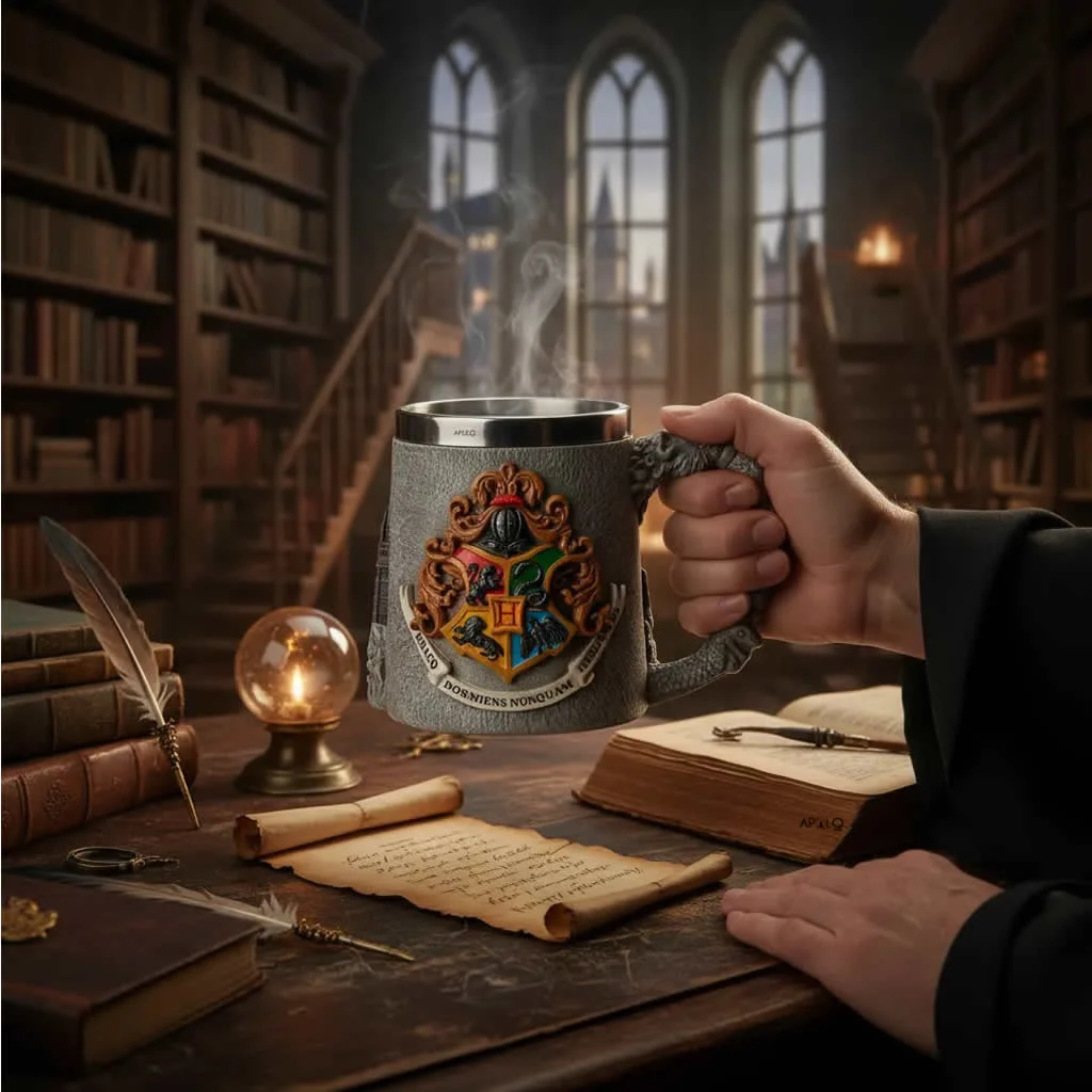 Vaso Taza Skull Mug Harry Potter Casas Hogwarts Coleccionable