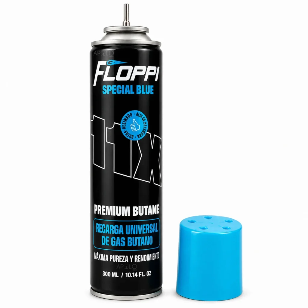 Recarga Gas Butano Tanque 300 Ml Soplete Encendedor + Adaptador