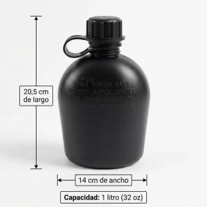 Cantimplora Tactica Botella Militar 1 Litro Tipo Americana