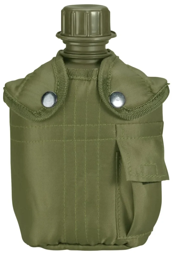 Cantimplora Tactica Botella Militar 1 Litro Con Estuche Y Jarra