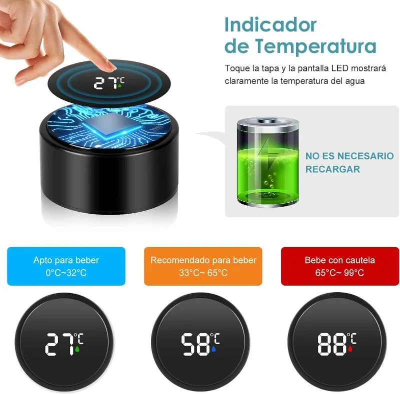 Termo Para Bebidas Calientes Y Frias Con Control Temperatura