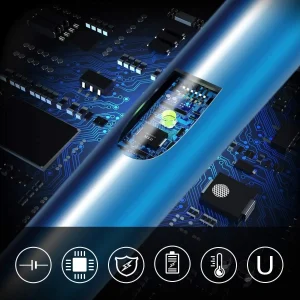 Encendedor Eléctrico USB Cuello Flexible Con Indicador LED