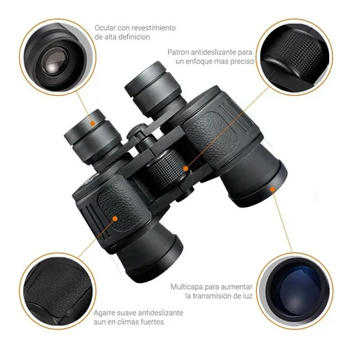 Binoculares Profesional 8×40 Largo Alcance Optica BaK-4 Estuche