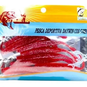 Señuelos De Pesca Blandos Tipo Gusano De Cola X 8 Und Camping