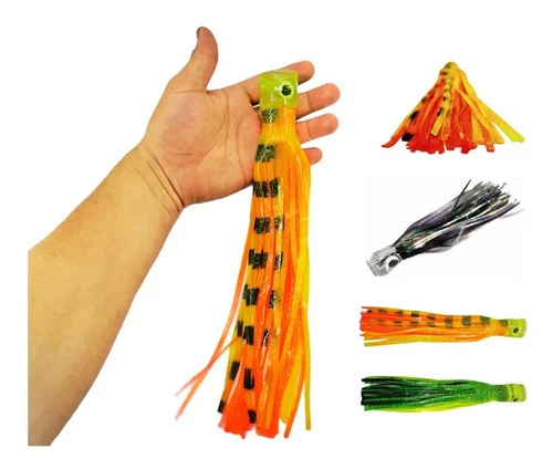 Señuelo De Pesca Currican Pulpo De 31 Cm Para Carnada Cebo
