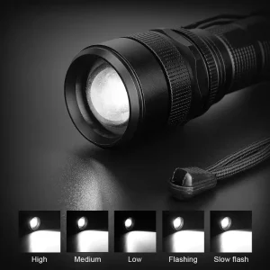 Linterna Recargable Alta Luz Led 5 Modos Zoom Profesional