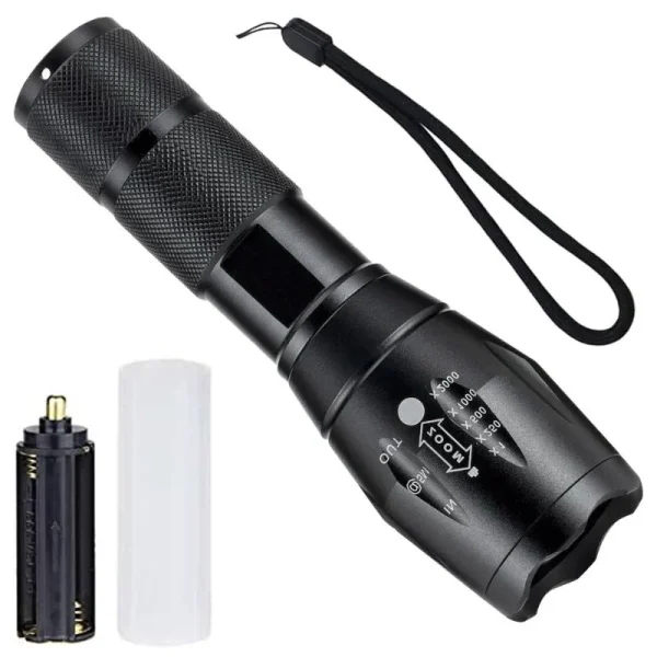 Linterna Recargable Alta Luz Led 5 Modos Zoom Profesional