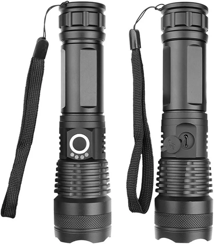 Linterna Recargable Luz Led Alta Potencia 5 Modos Zoom + Bateria