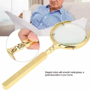 Lupa De Mano Aumento 6X Lente 70 mm Magnifier Redonda
