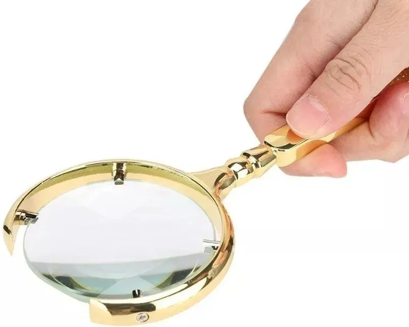 Lupa De Mano Aumento 6X Lente 70 mm Magnifier Redonda