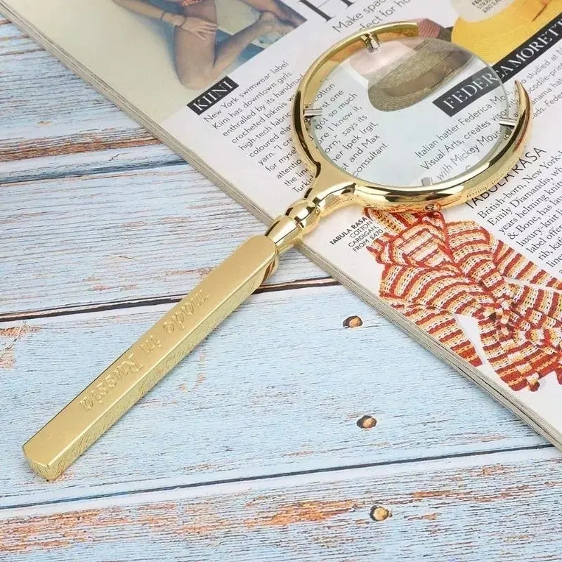 Lupa De Mano Aumento 6X Lente 70 mm Magnifier Redonda