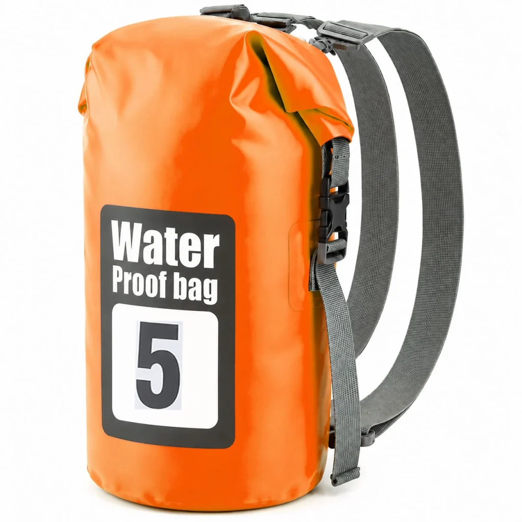 Bolsa Seca Impermeable 5L Mochila Bolso Doble Correa Tula