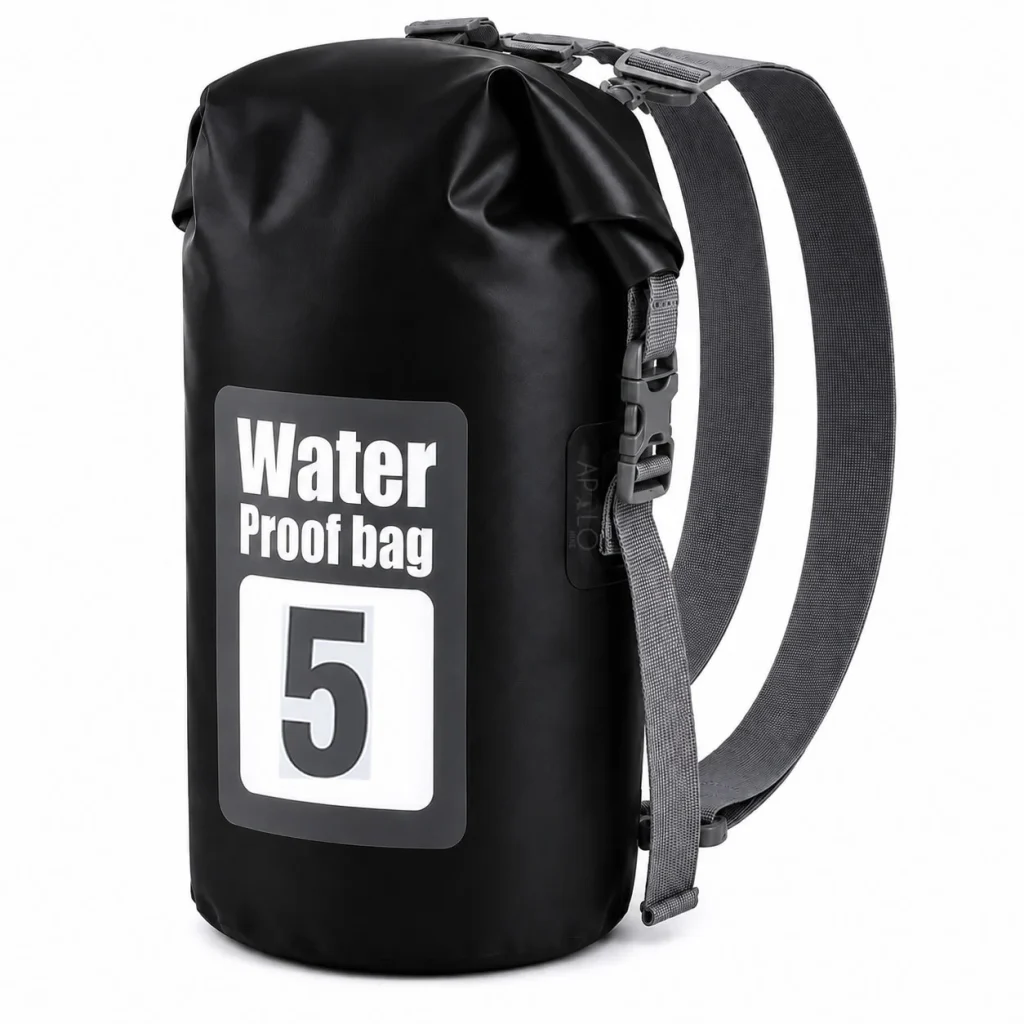 Bolsa Seca Impermeable 5L Mochila Bolso Doble Correa Tula