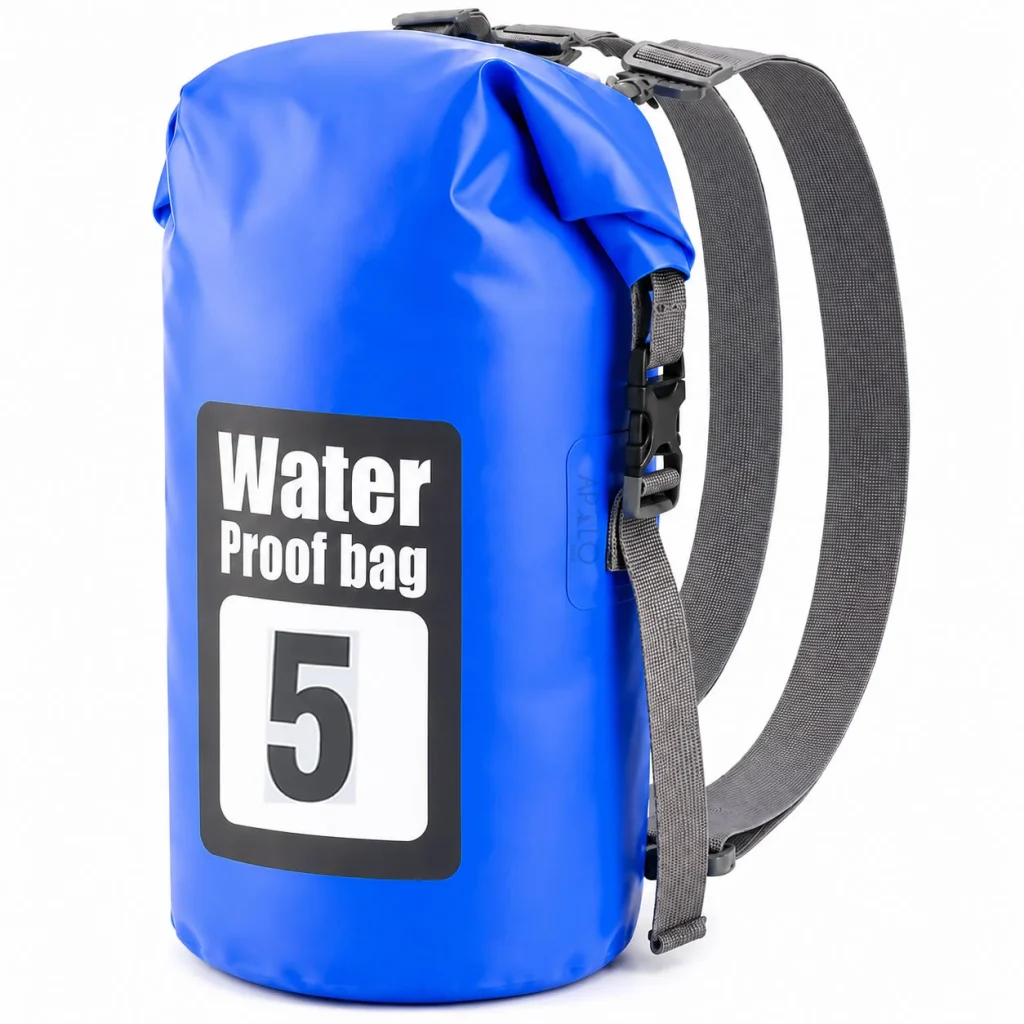 Bolsa Seca Impermeable 5L Mochila Bolso Doble Correa Tula