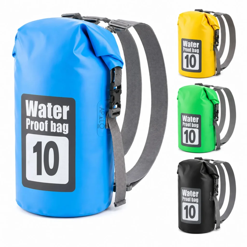 Bolsa Seca Impermeable 10L Mochila Bolso Doble Correa Tula
