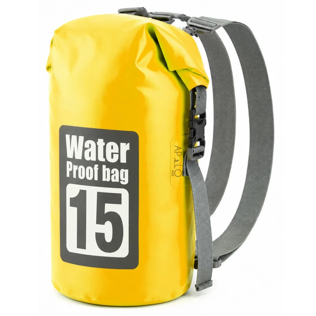 Bolsa Seca Impermeable 15L Mochila Bolso Doble Correa Tula