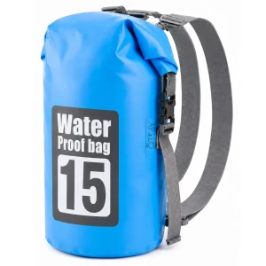 Bolsa Seca Impermeable 15L Mochila Bolso Doble Correa Tula