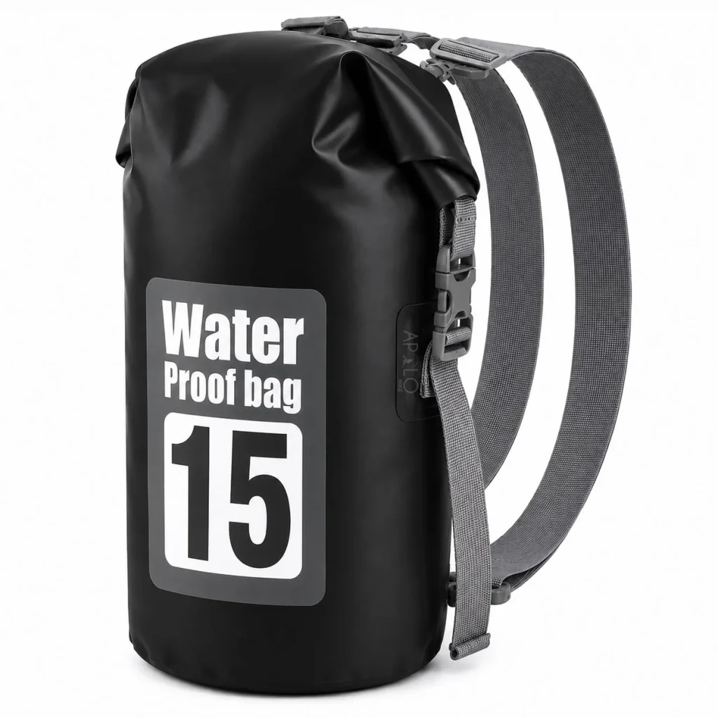 Bolsa Seca Impermeable 15L Mochila Bolso Doble Correa Tula
