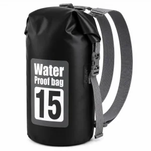Bolsa Seca Impermeable 15L Mochila Bolso Doble Correa Tula