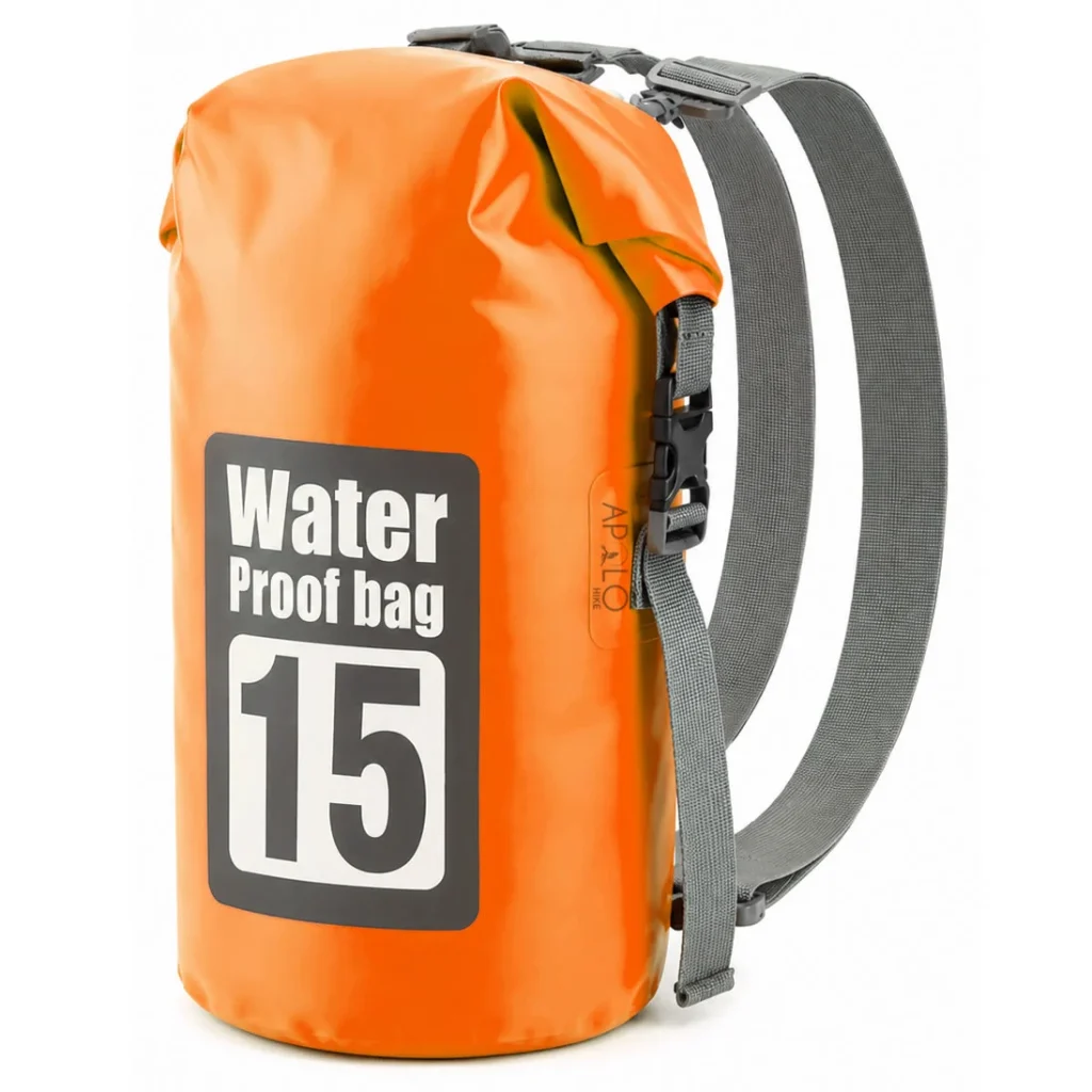 Bolsa Seca Impermeable 15L Mochila Bolso Doble Correa Tula