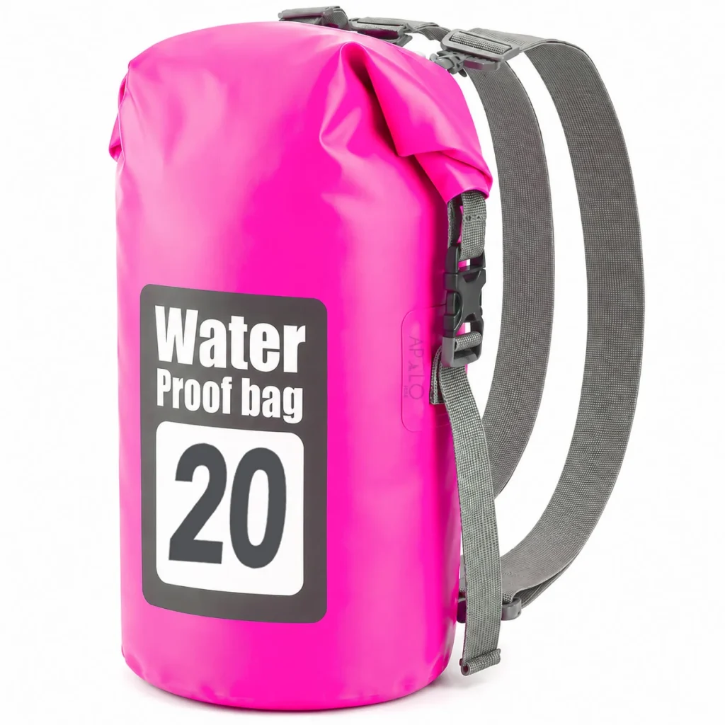 Bolsa Seca Impermeable 20L Mochila Bolso Doble Correa Tula