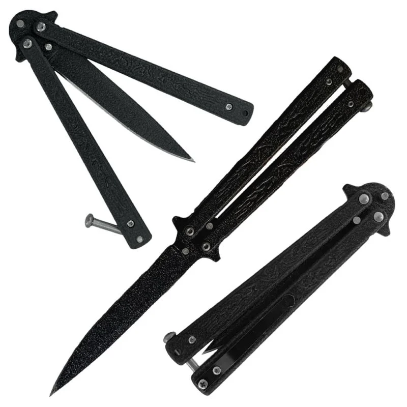 Navaja Mariposa Cuchillo Táctico Militar Camping Acero