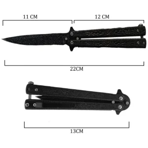 Navaja Mariposa Cuchillo Táctico Militar Camping Acero