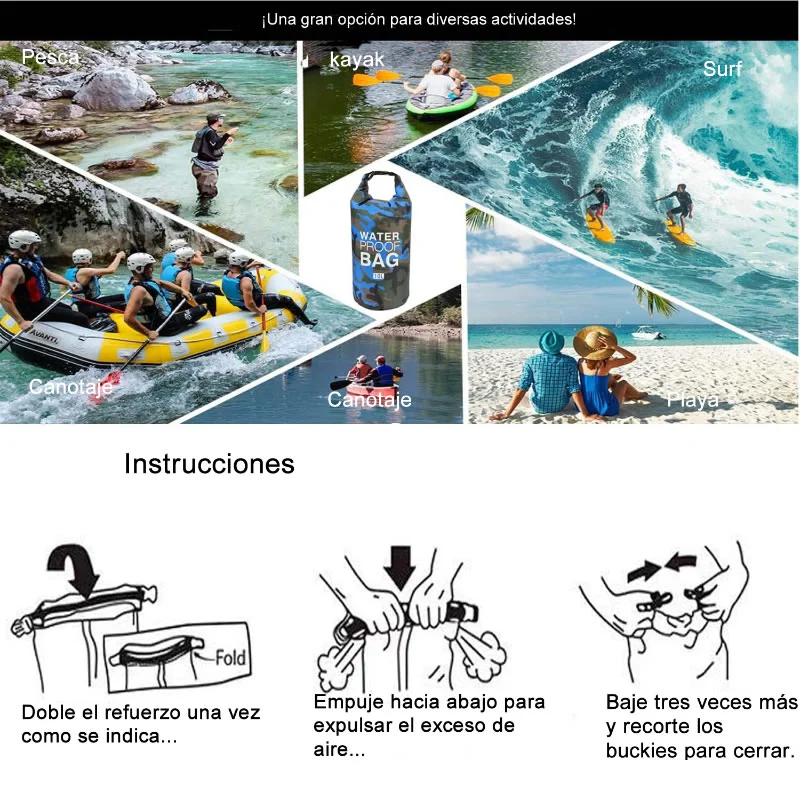 Bolso Impermeable Seca 15 Litros Ocean Pack