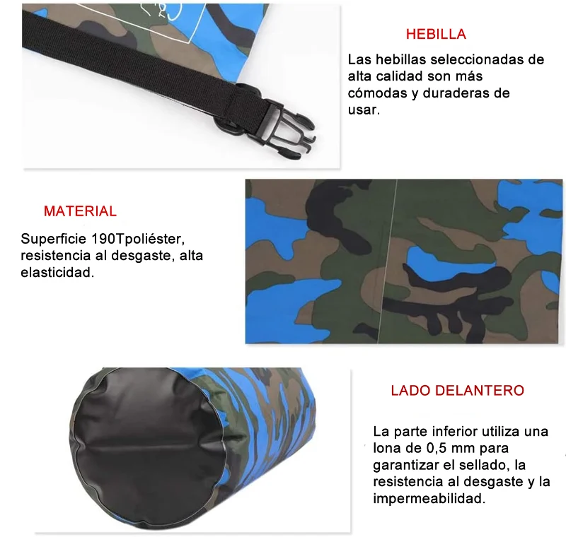 Bolsa Seca Impermeable 10 Litros Tula Mochila Ocean Pack
