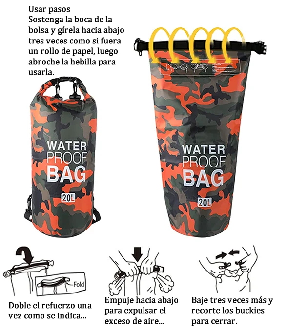 Bolsa Seca Impermeable 10 Litros Tula Mochila Ocean Pack