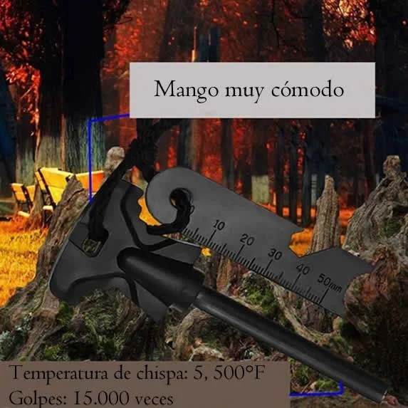 Pedernal Encendedor Iniciador Fuego Supervivencia Camping