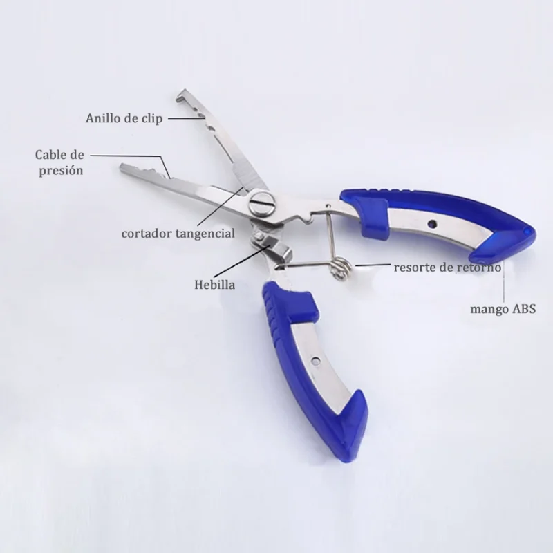 Pinza De Pesca Alicate Tenaza Sedal Anzuelos Cortar Camping