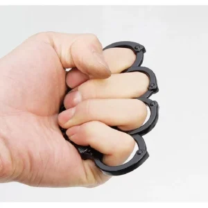 Manopla Defensa Personal Pistola Doble Puño Americano Acero