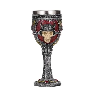 Copa Mug Decorativa Medieval Calavera Vikingo coleccionable