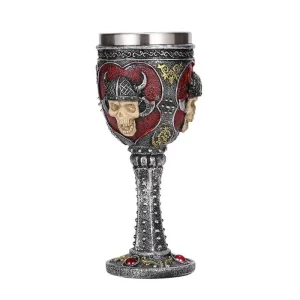 Copa Mug Decorativa Medieval Calavera Vikingo coleccionable