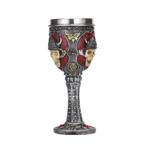 Copa Mug Decorativa Medieval Calavera Vikingo coleccionable