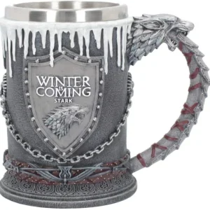 Vaso Taza Mug Decorativo Winter Is Coming Acero Coleccionable