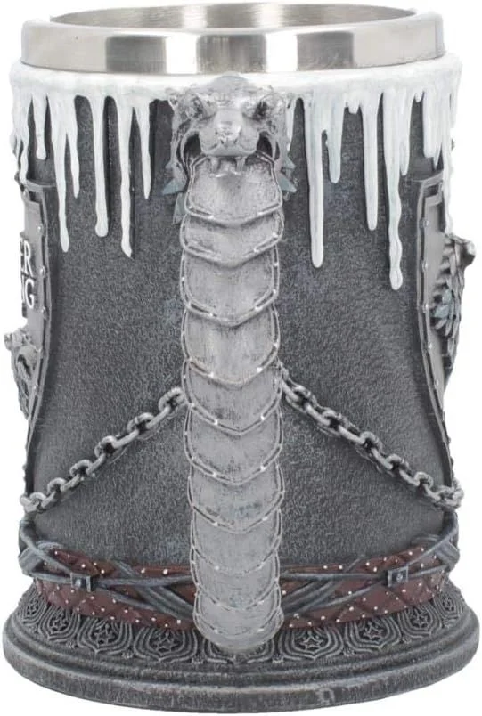 Vaso Taza Mug Decorativo Winter Is Coming Acero Coleccionable