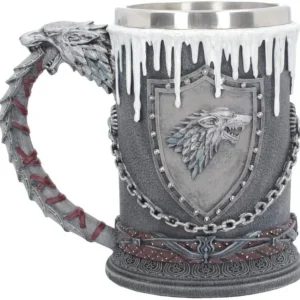 Vaso Taza Mug Decorativo Winter Is Coming Acero Coleccionable