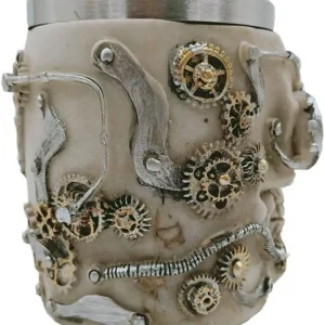 Vaso Taza Mug Decorativo Indio Calavera Acero Coleccionable