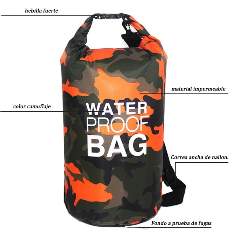 Bolsa Seca Impermeable 20 Litros Tula Mochila Ocean Pack
