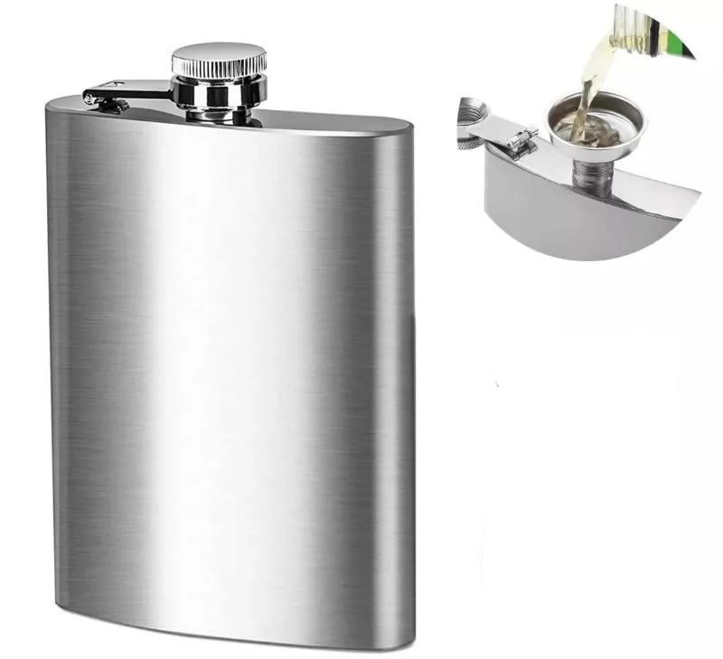 Licorera Whiskera 9 Onzas Acero Inoxidable Bebidas Licor