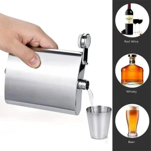 Licorera Whiskera 9 Onzas Acero Inoxidable Bebidas Licor