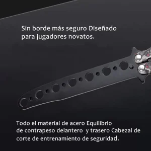 Navaja Mariposa Tactica Para Entrenamiento Sin Filo Camping